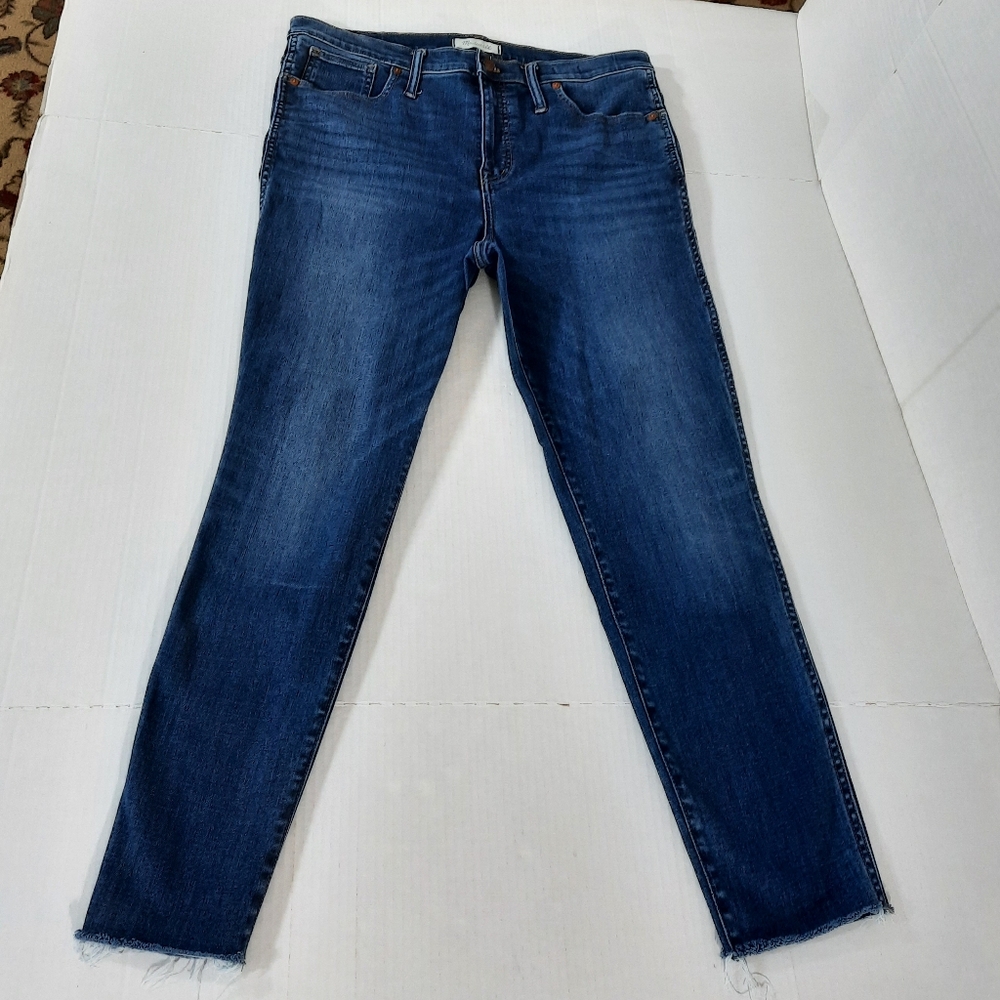 Madewell 10" High Rise Skinny Jeans in Danny Wash Tencel Denim Edition